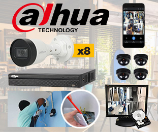 dahua wired cctv 8ch with installation